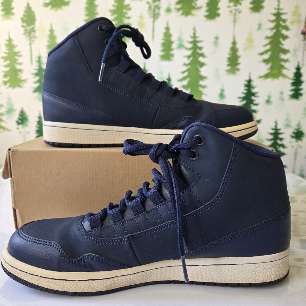 Nike Jordan Dark Blue High-Top Executive Sneakers